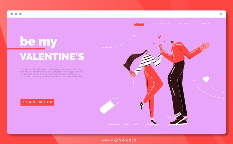 Be my valentine's landing page Be my valentine's landing page