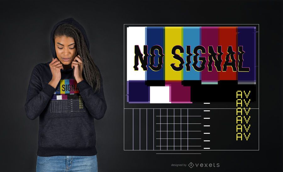 Design de camiseta sem sinal vaporwave Design de camiseta sem sinal vaporwave