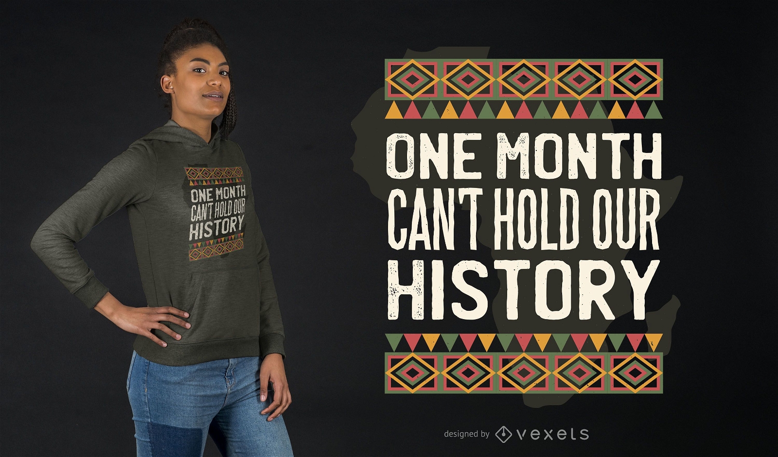 Black history quote t-shirt design