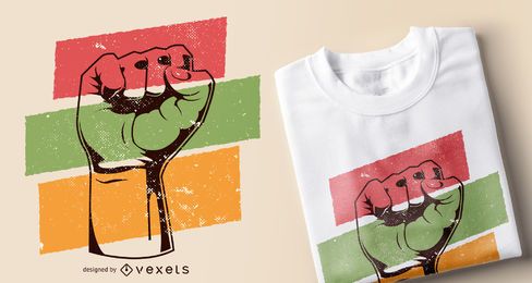 Black history fist t-shirt design Black history fist t-shirt design