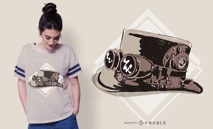 Steampunk top hat t-shirt design Steampunk top hat t-shirt design