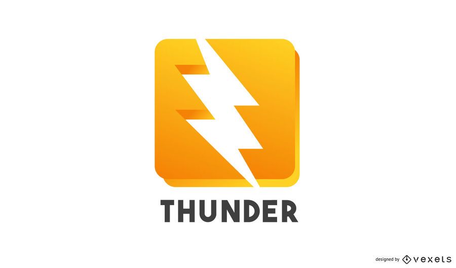 Thunder logo template Thunder logo template