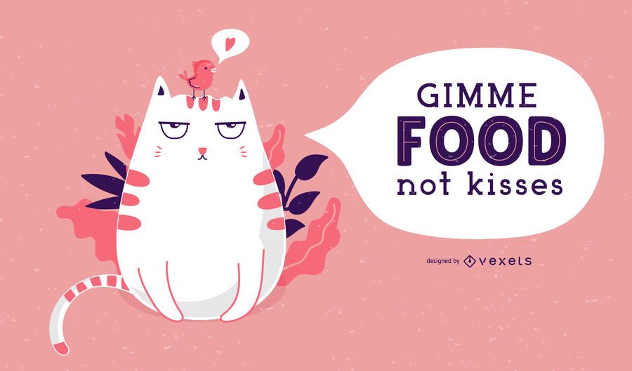 Anti Valentine's day cat illustration Anti Valentine's day cat illustration