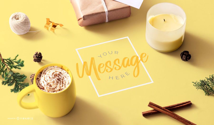 Christmas mockup composition Christmas mockup composition