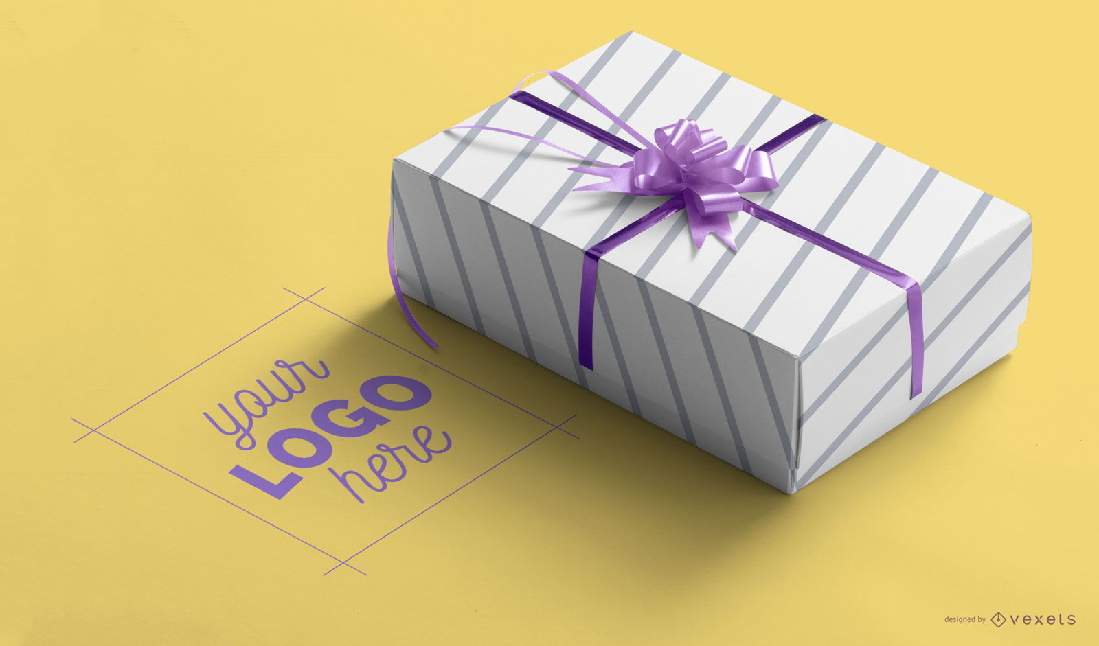 Gift box mockup psd