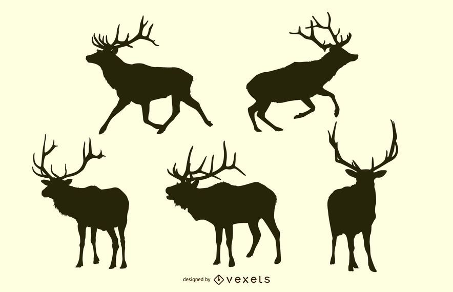 Deer silhouette pack Deer silhouette pack