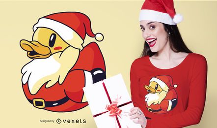 Santa rubber duck t-shirt design Santa rubber duck t-shirt design