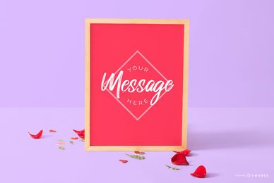 Valentine's day board mockup Valentine's day board mockup