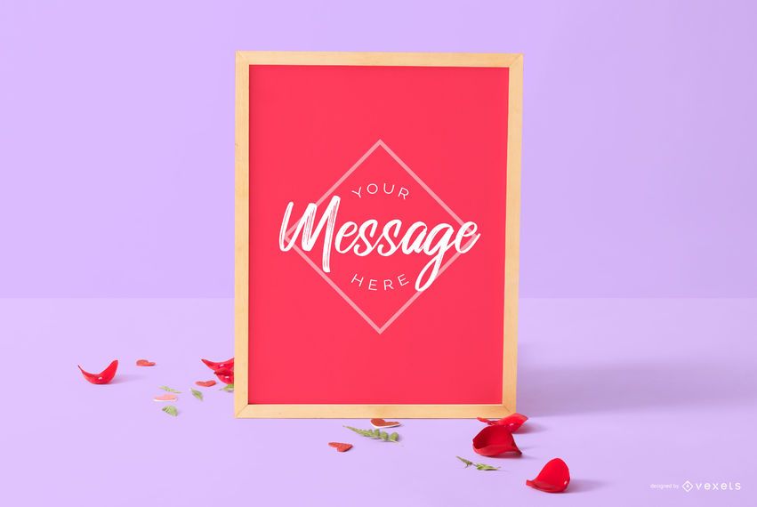 Valentine's day board mockup Valentine's day board mockup
