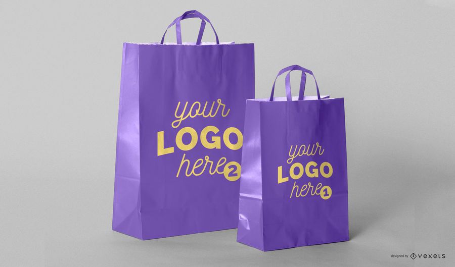 Download Shopping bags mockup template - PSD Mockup download