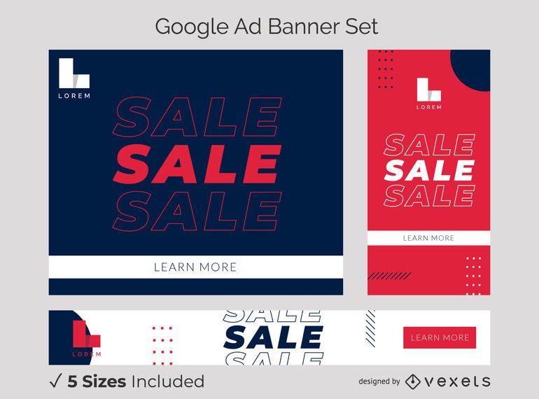 Be bold ad banner set Be bold ad banner set
