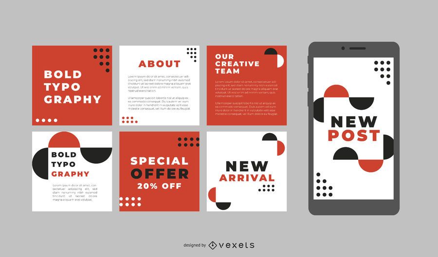 Bold typography social media posts Bold typography social media posts