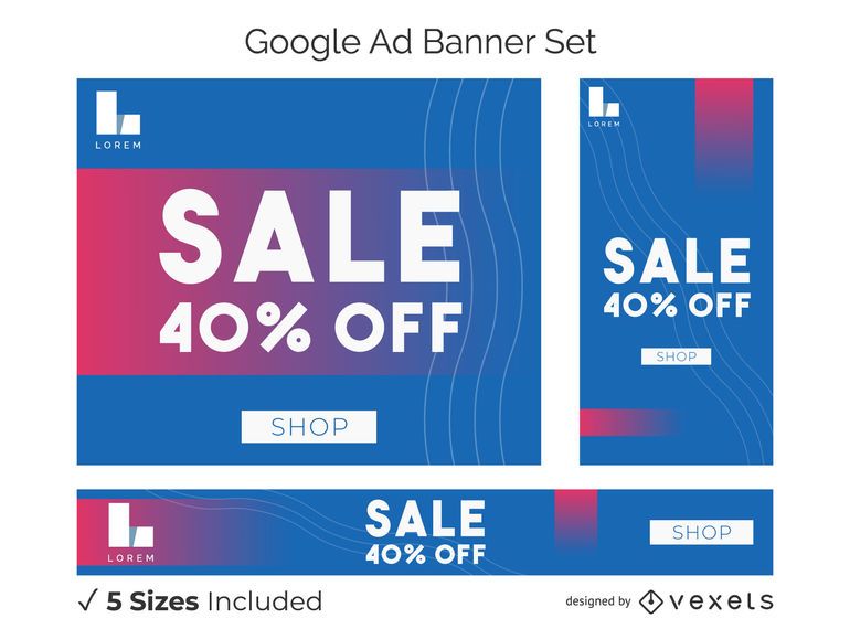 Sale bold ad banner set Sale bold ad banner set