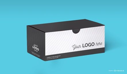Design de modelo psd de embalagem de caixa