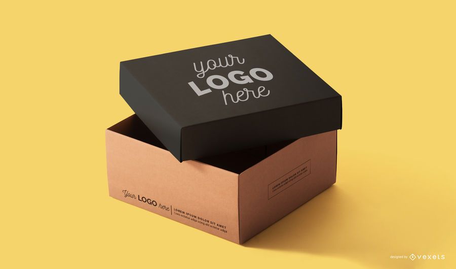 Packaging box mockup design Packaging box mockup design