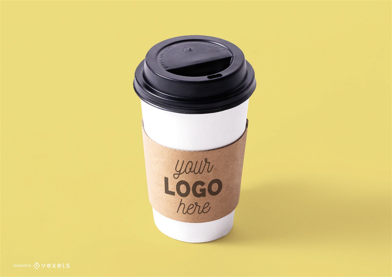 Design de maquete de xícara de café