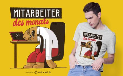 Design de t-shirt empregado do mês Design de t-shirt empregado do mês