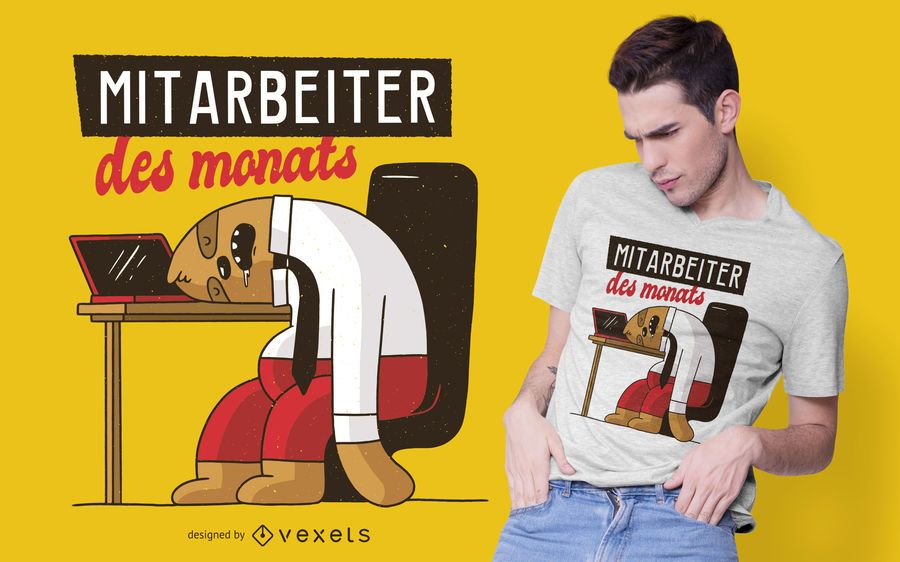 Diseño de camiseta de empleado del mes Diseño de camiseta de empleado del mes