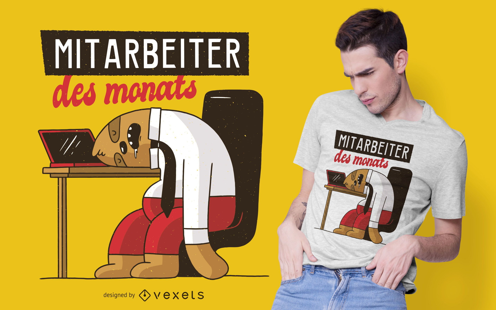 Mitarbeiter des Monats T-Shirt Design