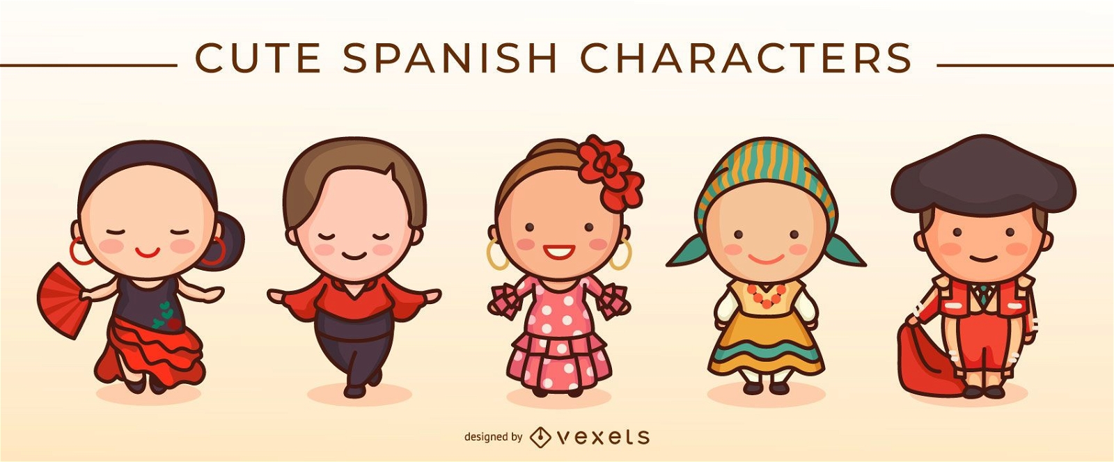 Lindo conjunto de caracteres espanh?is
