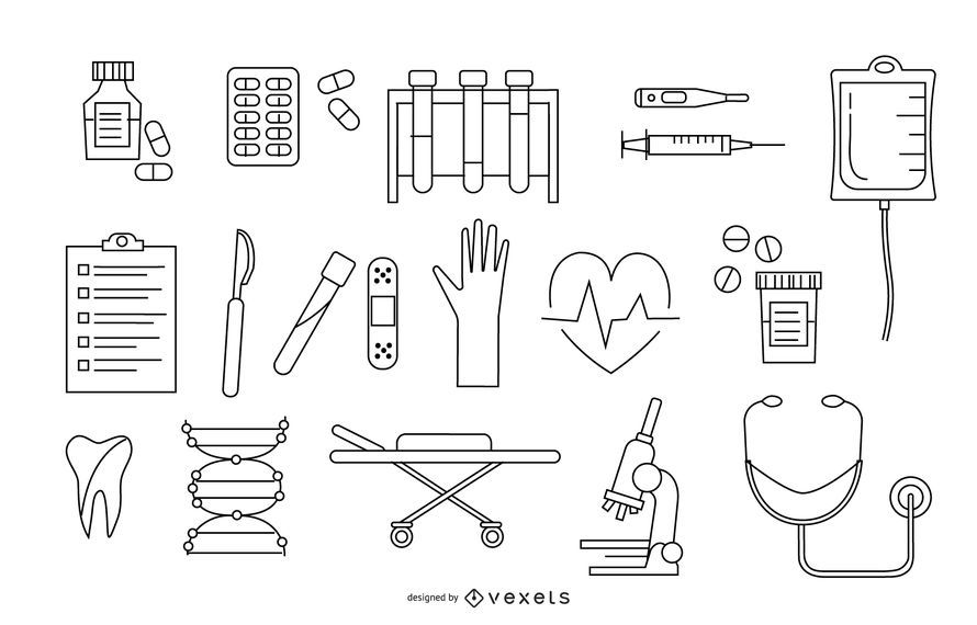 Stroke Hospital Elements Design Pack Stroke Hospital Elements Design Pack