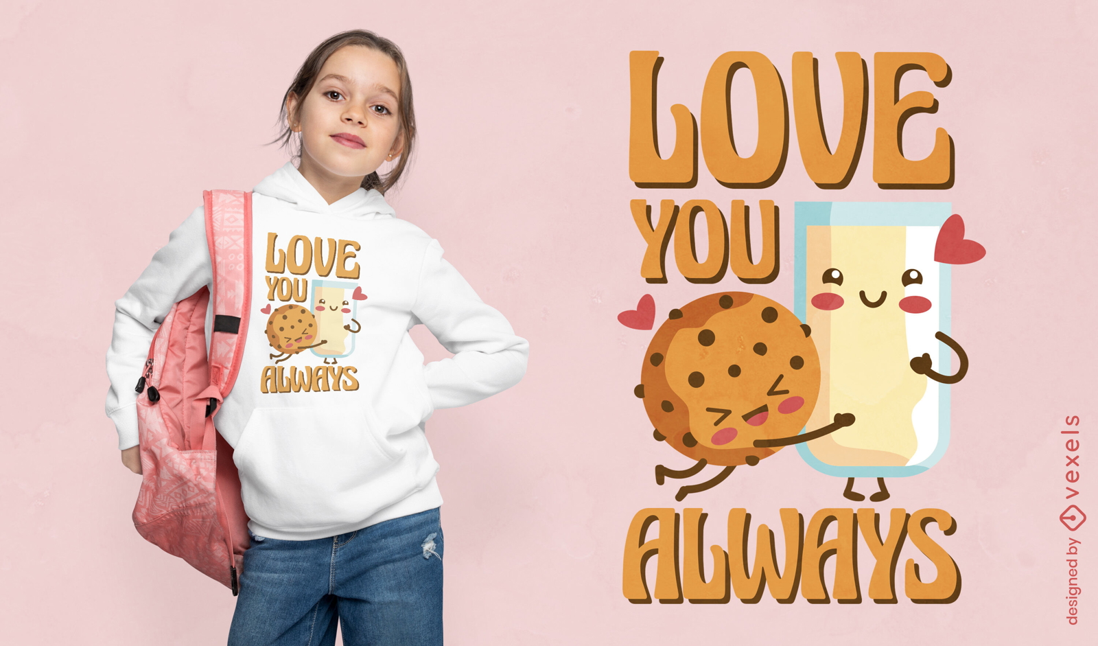 Design de camiseta de amantes de comida