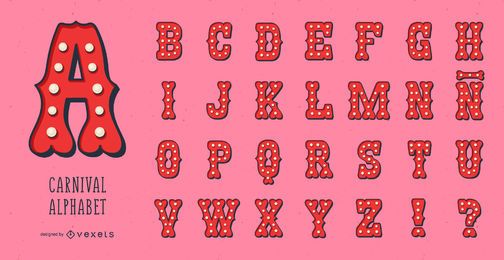 Carnival alphabet set Carnival alphabet set