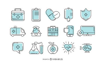 Hospital icon collection