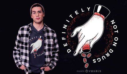 Diseño de camiseta no drogas.