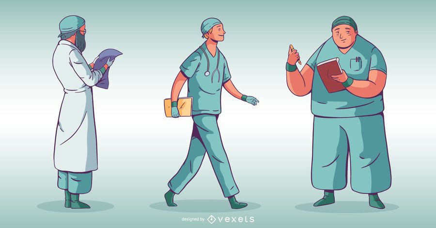 Hospital People Doctor Set Hospital People Doctor Set