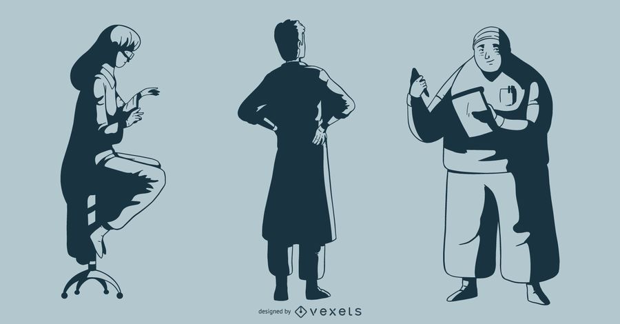 Pacote médico de ilustração monótona Pacote médico de ilustração monótona