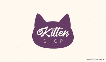 Kitten Shop Logo Design