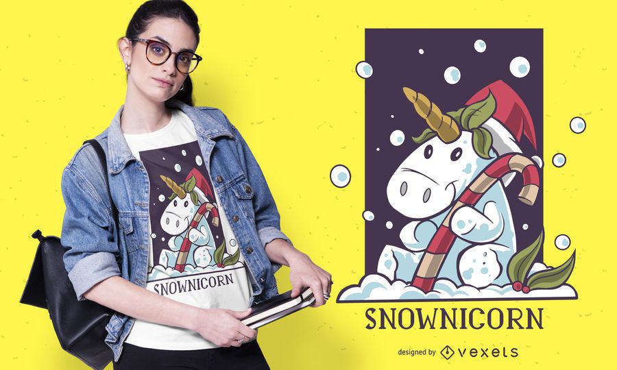 Snownicorn t-shirt design Snownicorn t-shirt design