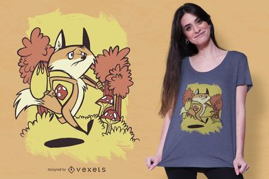 Design de camiseta do Sad Fox