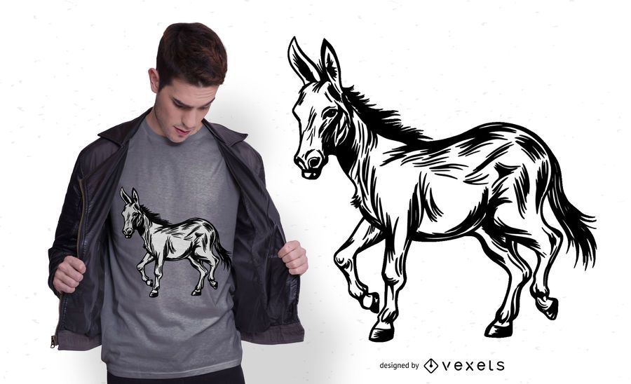 Donkey t-shirt design Donkey t-shirt design