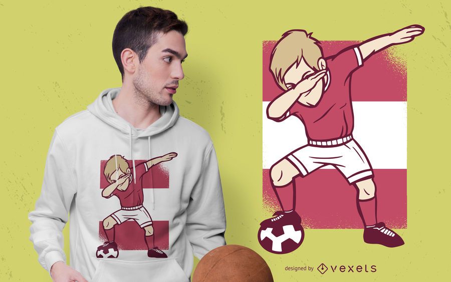 Soccer player dabbing t-shirt design Soccer player dabbing t-shirt design