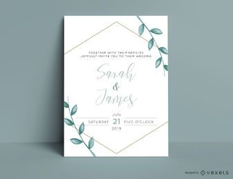 Wedding Invitation Card Template