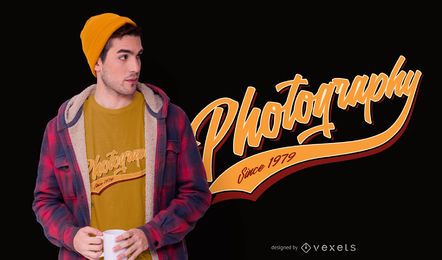 Design de t-shirt de fotografia Design de t-shirt de fotografia