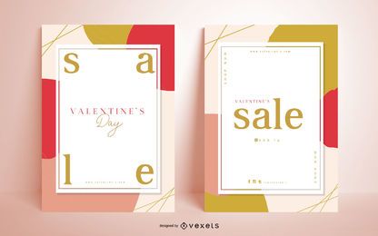 Paquete de póster estacional de San Valentín Paquete de póster estacional de San Valentín