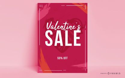 Valentinstag-Verkaufs-Plakat-Design Valentinstag-Verkaufs-Plakat-Design