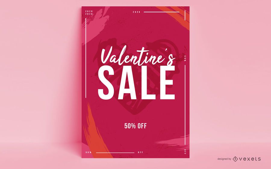 Valentinstag Sale Poster Design Valentinstag Sale Poster Design