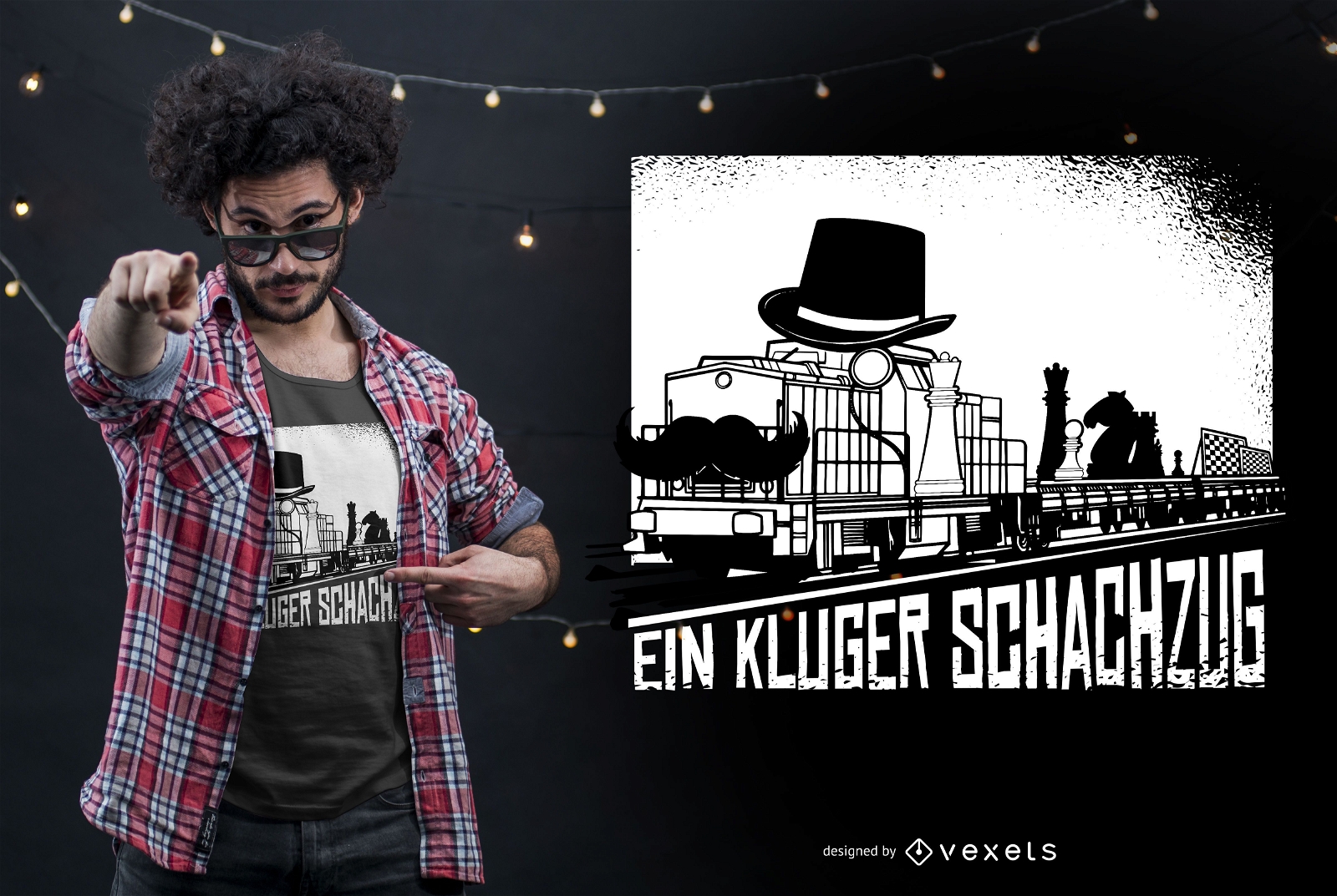 Schachzug Deutsch Zitat T-Shirt Design
