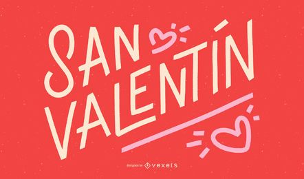 Diseño de cotización en español del día de San Valentín