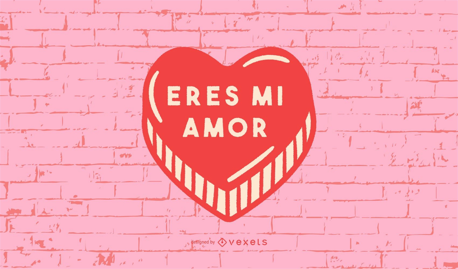 Valentinstag Herz Spanisch Zitat Design
