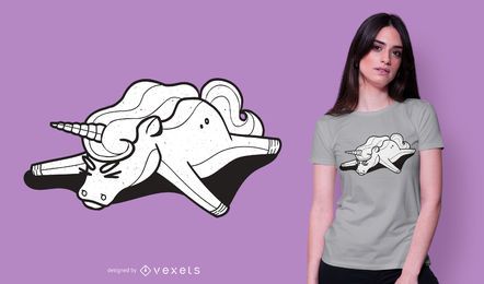 Tired unicorn t-shirt design Tired unicorn t-shirt design