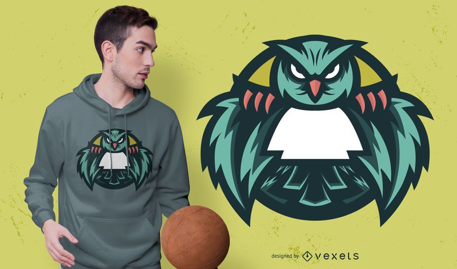 Design de t-shirt de coruja Design de t-shirt de coruja