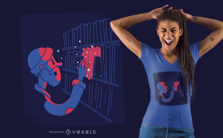 Design de t-shirt de livro mágico Design de t-shirt de livro mágico