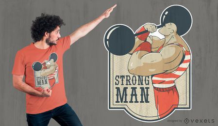 Strong man t-shirt design Strong man t-shirt design