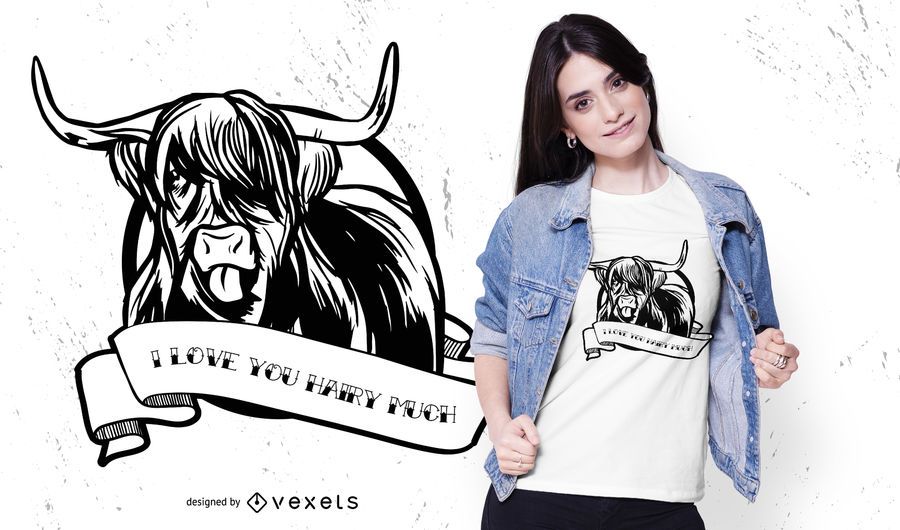 Design de t-shirt de citação de vaca das montanhas Design de t-shirt de citação de vaca das montanhas