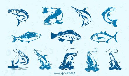 Blaue Fische-Auflistung Blaue Fische-Auflistung